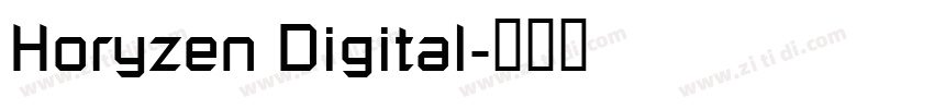 Horyzen Digital字体转换